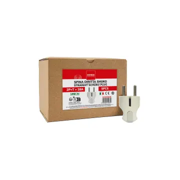 Set 5 știfturi drepte șuko 2P+T 16A MONDO Compatibil