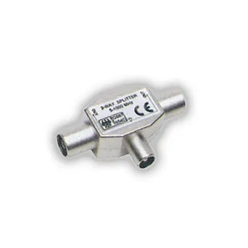 Coaxial adaptor TV 2 male plugs / 1 female plug for television GBC 58328800 55301037 Original