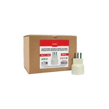 Adaptor priză Schuko și ștecher italian 10A MONDO Compatibil