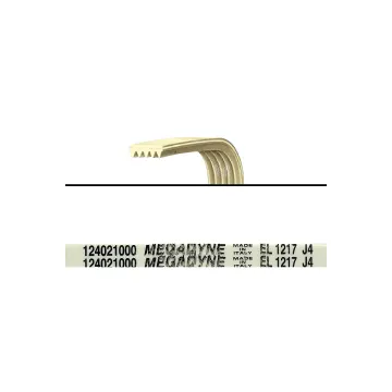 Cinghia di trasmissione J4 1217 per lavatrice ELECTROLUX REX ZANUSSI 1240210003 1240211001 50220974005 OEM